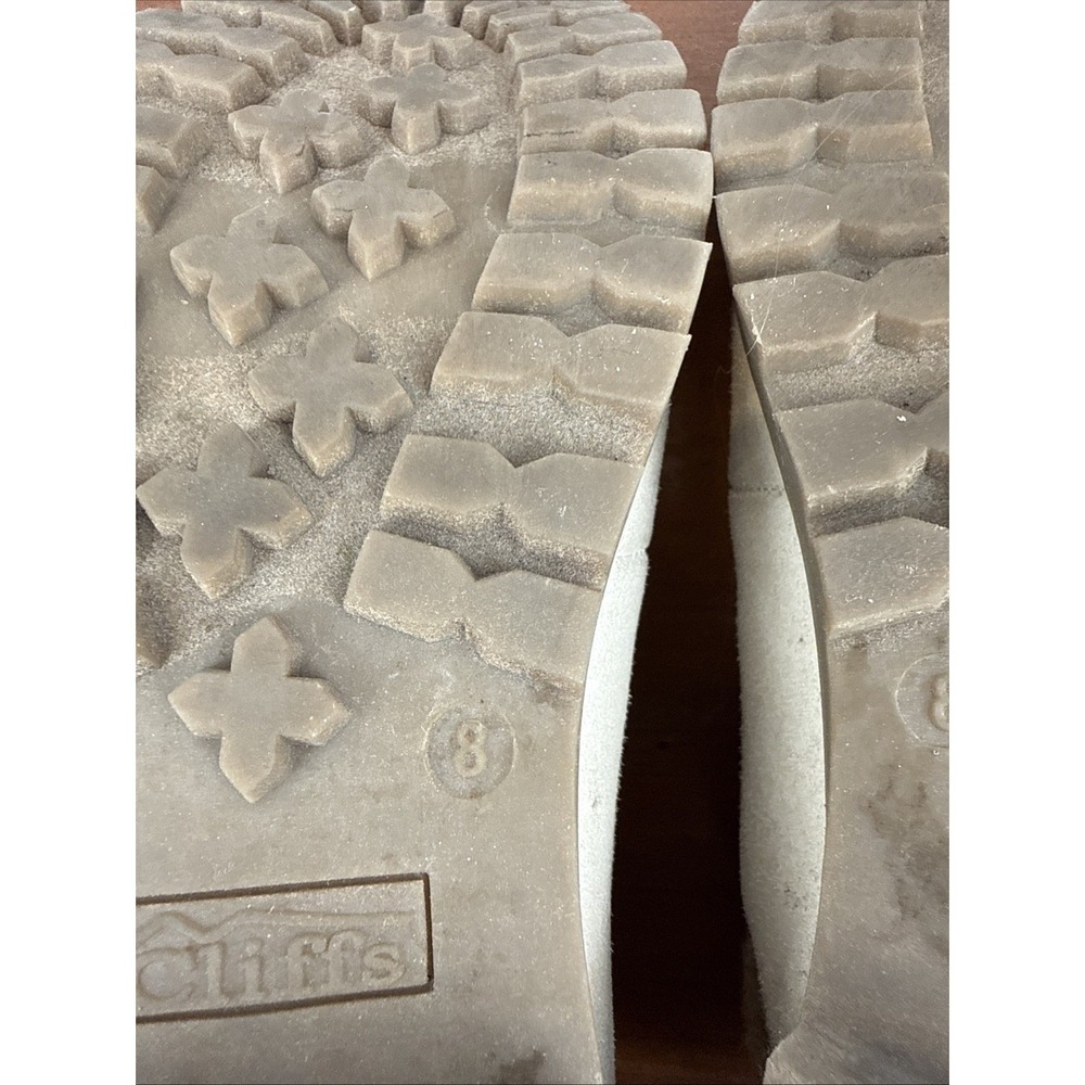 Cliffs by White Mountain Pathfield Lace Up Cuff Winter Boots size 8M Cream - Picture 12 of 13